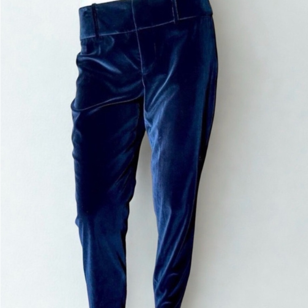 Alice + Olivia Sapphire Velvet Trousers